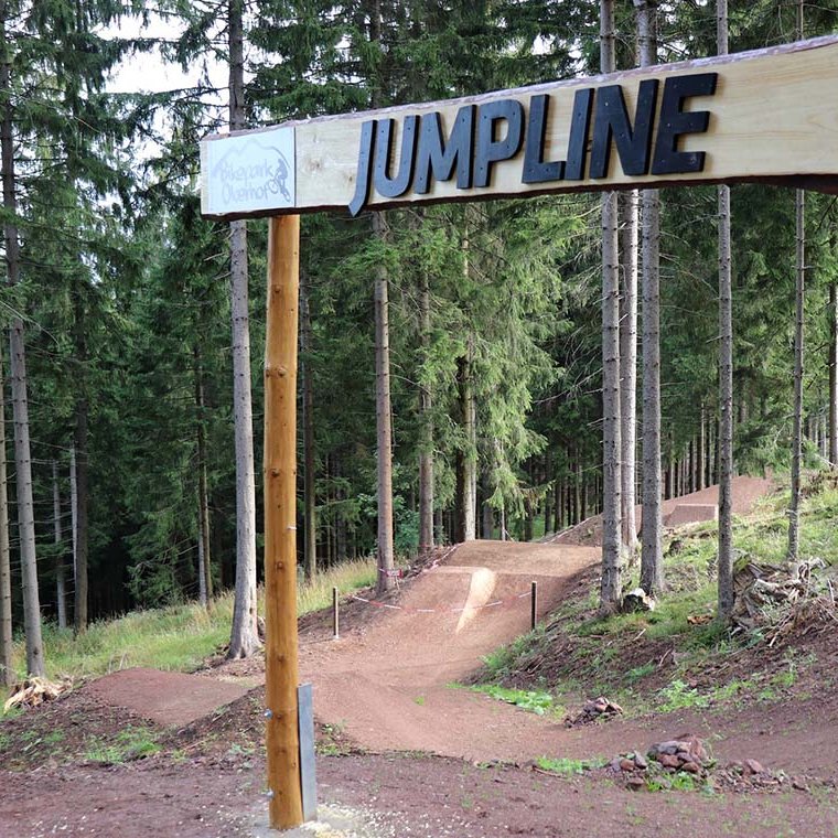 Startpunkt des Jumpline Trails